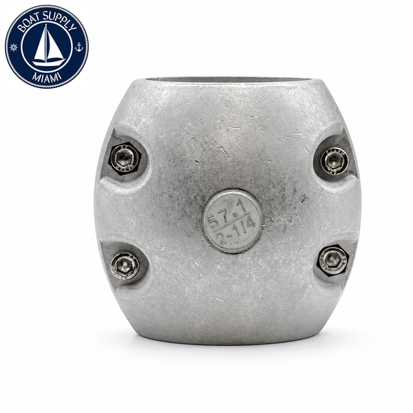 Recmar REC9118AL aluminum anode for Shaft Collar Diameter 2-1/4" Std