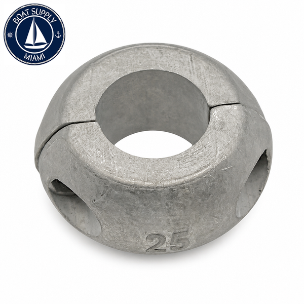 Recmar REC9202 zinc anode for Flat Collar Diameter 25 mm