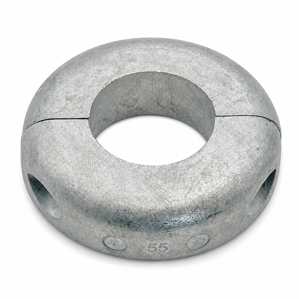 Recmar REC9211 zinc anode for Flat Collar Diameter 55 mm