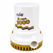 Rule 09 2000 GPH Series Gold Bilge Pump 12V - Product View