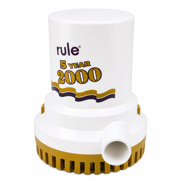 Rule 09 2000 GPH Series Gold Bilge Pump 12V - Product View