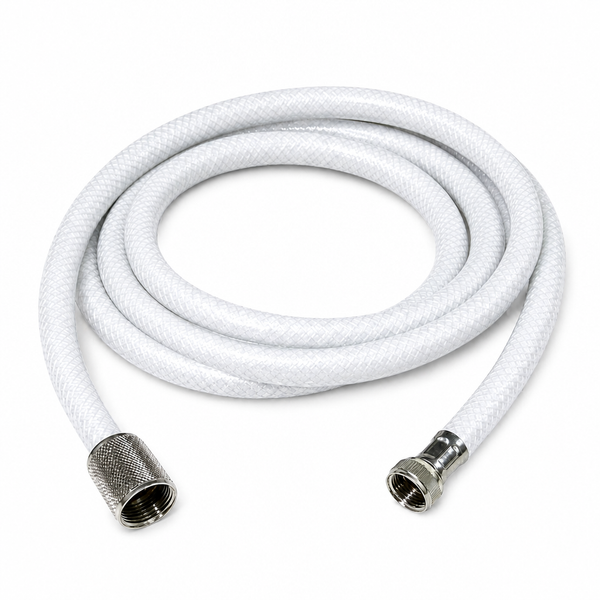 Scandvik 10290 6' White Nylon Shower Hose - Product View