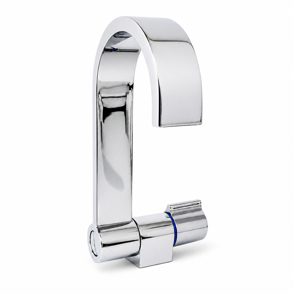 Scandvik 10580P Folding Square Spout Tap Chrome - Product View