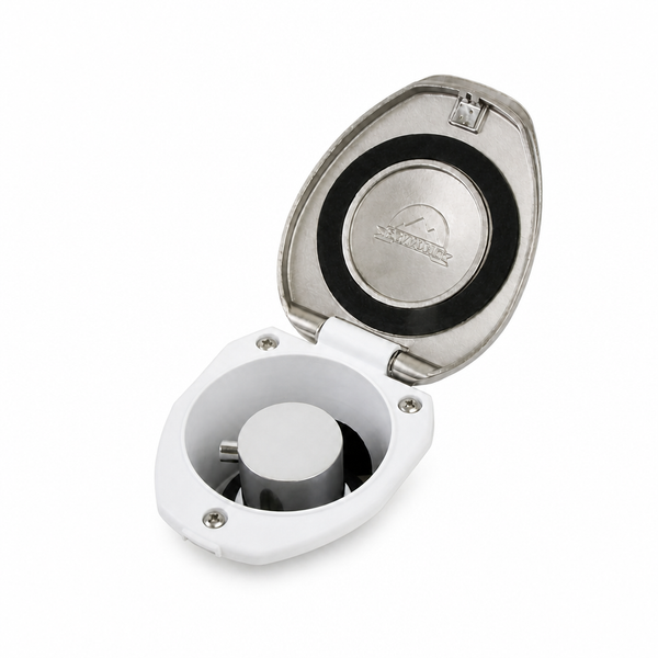 Scandvik 12095 Recessed On/Off Valve Cup with Stainless Cap - Product View