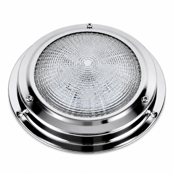 Scandvik 41325P LED Dome Light Stainless Steel 6-5/8 in 12V - Product View