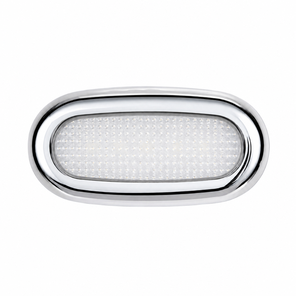 Scandvik 41361P O-5 Surface Mount LED Courtesy Light 316 Stainless Steel White - Product View