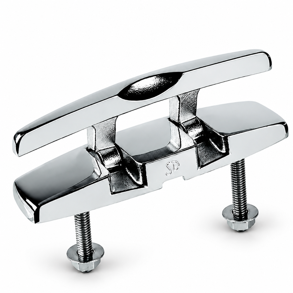 Sea-Dog 041135B-1 Rectangular Folding Cleat 4-9/16" Black PVD 316 Stainless Steel - Product View