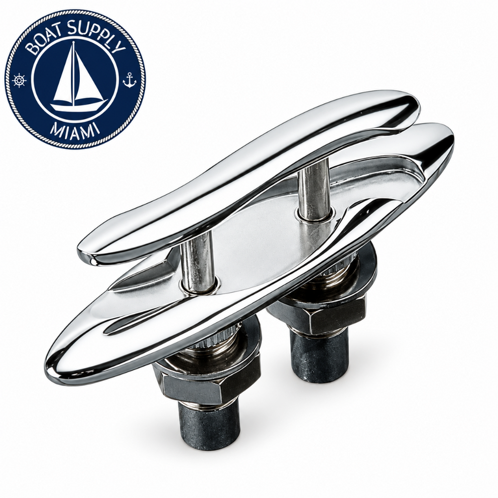 Sea-Dog 041304-1 S-Style Pull-Up Cleat 4-1/2" 316 Stainless Steel, Display