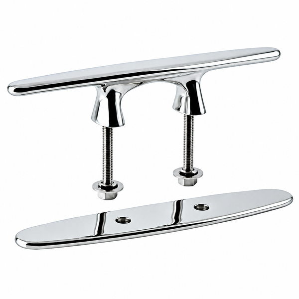 Sea-Dog 041856 Arched Marine Cleat with Studs 6" Stainless Steel 316 - Product View