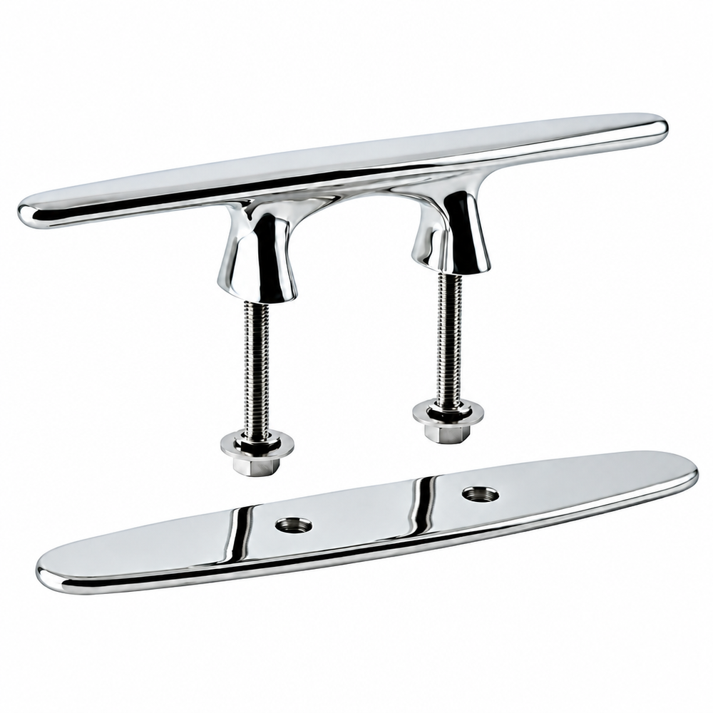 Sea-Dog 041856 Arched Marine Cleat with Studs 6" Stainless Steel 316 - Product View