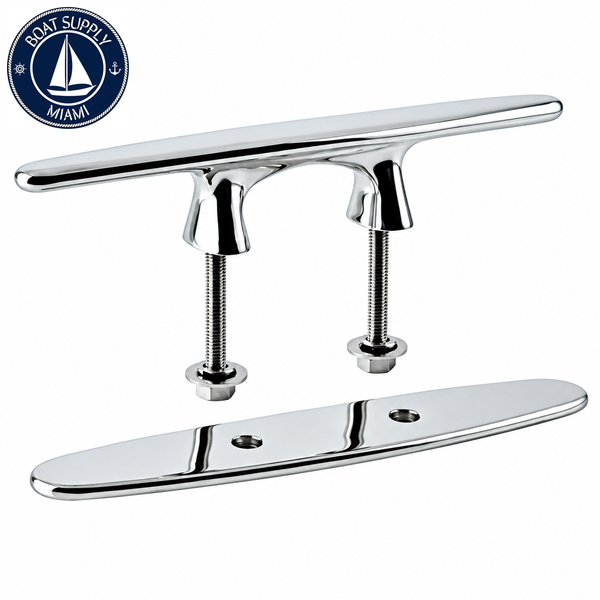 Sea-Dog 041856 Arched Marine Cleat with Studs 6" Stainless Steel 316