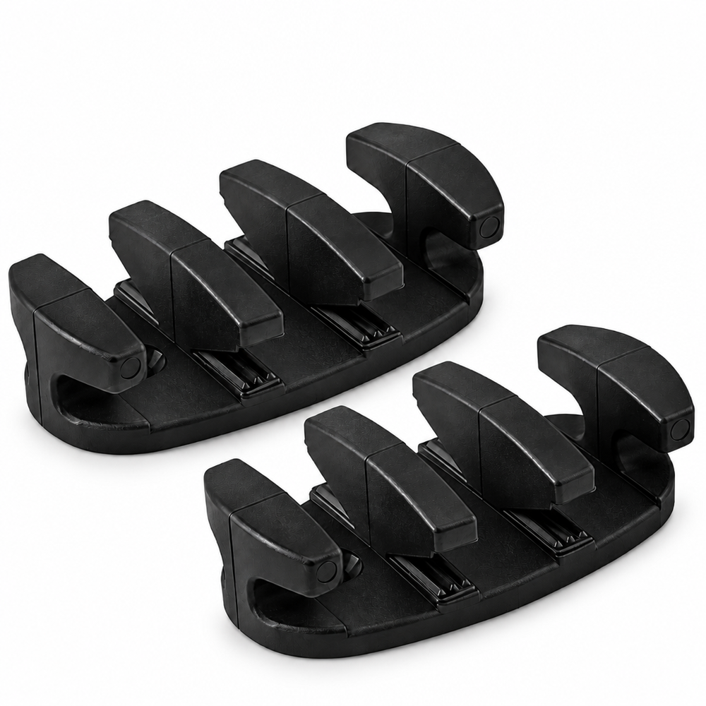 Sea-Dog 043540-1 Zig Zag Cleat 3-1/2" Black Nylon, 2-Pack - Product View