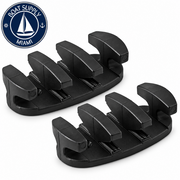 Sea-Dog 043540-1 Zig Zag Cleat 3-1/2" Black Nylon, 2-Pack