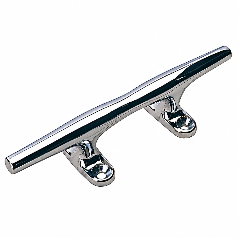 Sea-Dog 044604-1 4" Chrome Plated Zinc Open Base Cleat - Product View