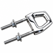Sea-Dog 079233-1 Double Stem Bow Eye 5/16" Chrome Plated Zinc - Product View