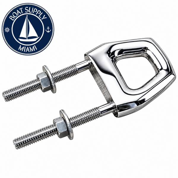 Sea-Dog 079233-1 Double Stem Bow Eye 5/16" Chrome Plated Zinc