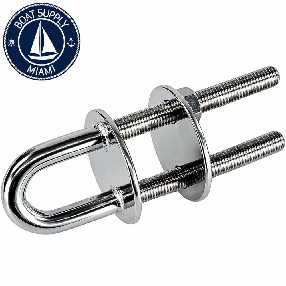 Sea-Dog 080098 Reinforced Transom Eye 5/8" x 8" 304 Stainless Steel