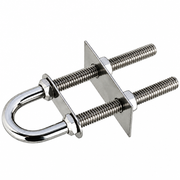 Sea-Dog 080135-1 Stern Eye 3/8" Stainless Steel with Large Backing Plate - Product View
