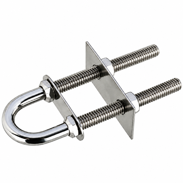 Sea-Dog 080135-1 Stern Eye 3/8" Stainless Steel with Large Backing Plate - Product View