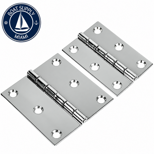 Sea-Dog 203080-1 2" x 3" Marine Stainless Steel 304 Damped Hinge
