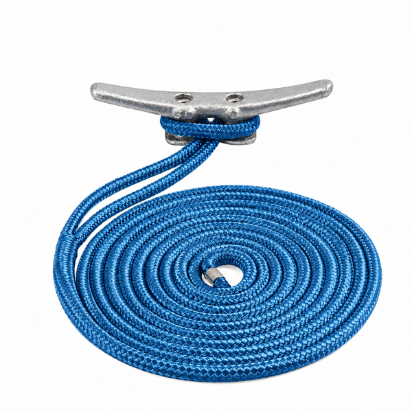 Sea-Dog 302110015BL-1 Premium Double Braided Nylon Dock Line 3/8" x 15' Blue - Product View