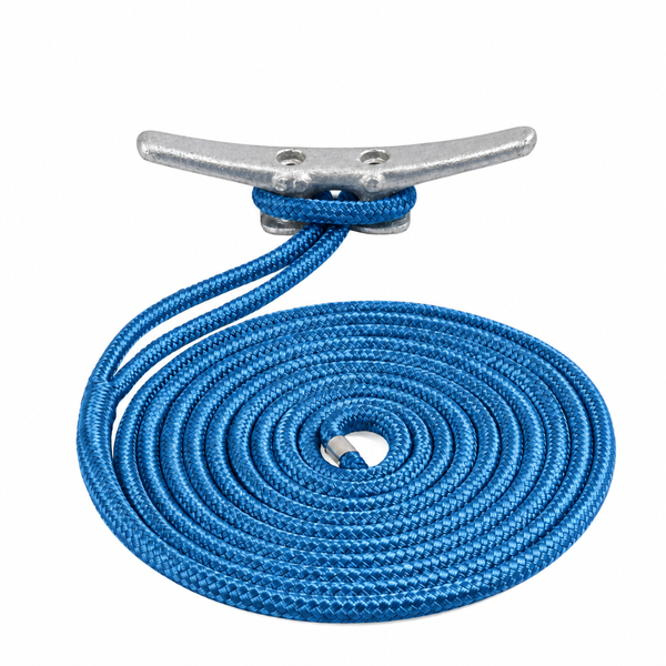 Sea-Dog 302112015BL-1 Premium Double Braided Nylon Dock Line 1/2" x 15' Blue - Product View