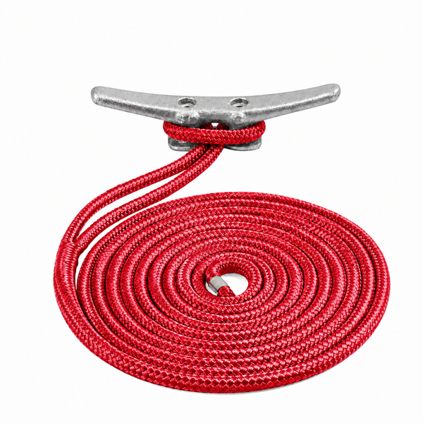Sea-Dog 302112015RD-1 Premium Double Braided Nylon Dock Line 1/2" x 15' Red - Product View