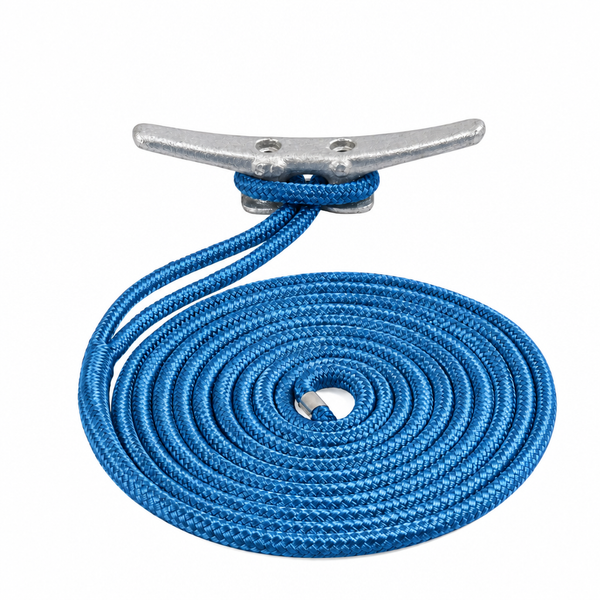 Sea-Dog 302112020BL-1 Premium Double Braided Nylon Dock Line 1/2" x 20' Blue - Product View