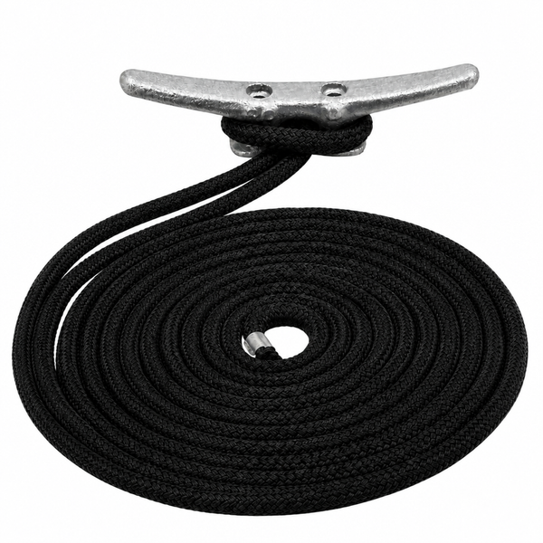 Sea-Dog 302119035BK-1 Premium Double Braided Nylon Dock Line 3/4" x 35' Black - Product View