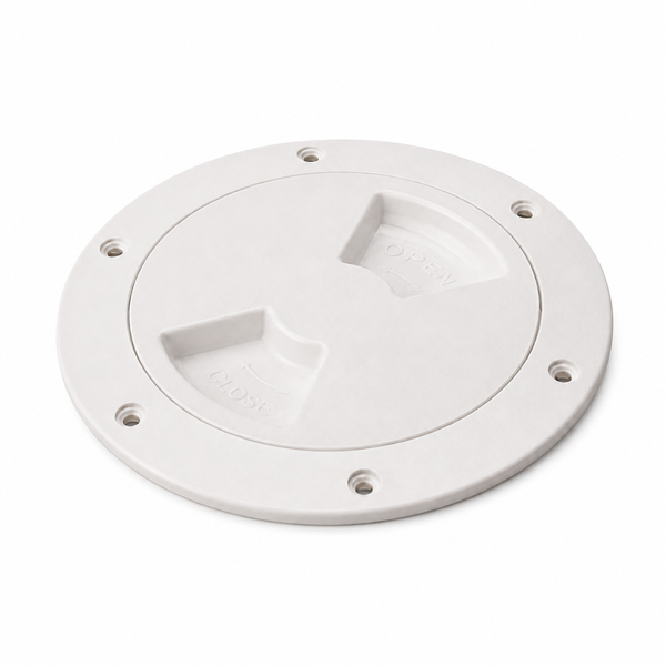 Sea-Dog 336140-1 Quarter-Turn Marine Inspection Hatch 4-1/2" Smooth Finish White - Product View