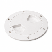 Sea-Dog 336150-1 Quarter-Turn Deck Plate 5-1/2" Smooth White - Product View