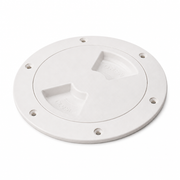 Sea-Dog 336152-1 Quarter-Turn Deck Plate 5-1/2" Textured White - Product View