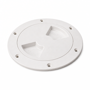 Sea-Dog 336382-1 8-5/16" Textured White Marine Quarter-Turn Inspection Hatch with Internal Collar - Product View