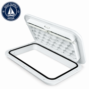 Sea-Dog 336520-3 Triple Latch Rectangular Marine Hatch 10-1/4" x 14" White