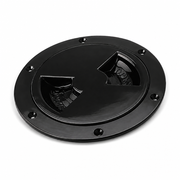 Sea-Dog 337155 Screw-Out Deck Plate 5" Black - Product View