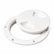 Sea-Dog 337160-1 6" White Threaded Marine Inspection Plate - Product View