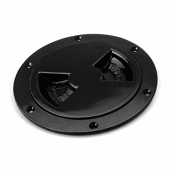 Sea-Dog 337165-1 Screw-Out Deck Plate 6" Black - Product View