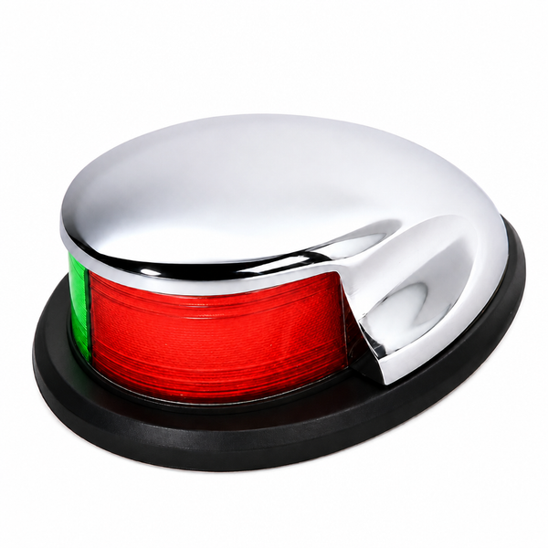Seachoice 50-04921 Chrome Plated Zamak Bi-Color Bow Light 2NM - Product View