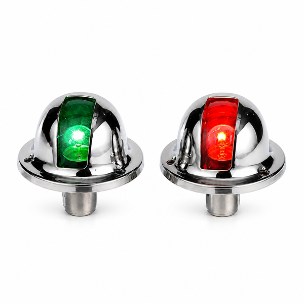 Seachoice 50-05121 Vertical Mount Stainless Steel Side Lights Pair - Product View