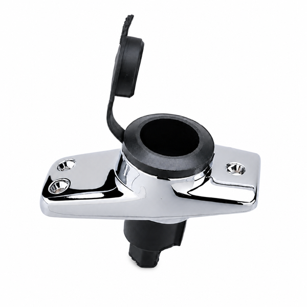 Seachoice 50-08281 Spare Light Base Assembly Chrome Plated Zamak with Rubber Cover - Product View