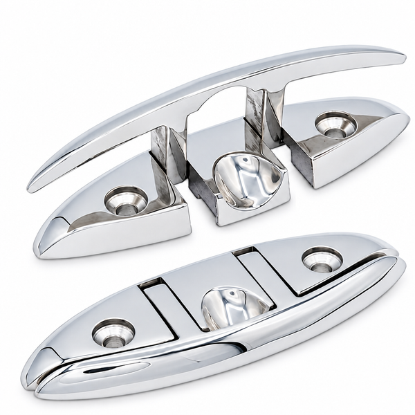 Seachoice 50-30001 Oval Folding Cleat 5" 316 Stainless Steel - Product View