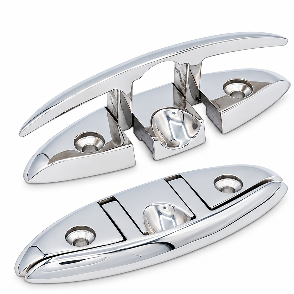 Seachoice 50-30002 Oval Folding Cleat 6" 316 Stainless Steel - Product View