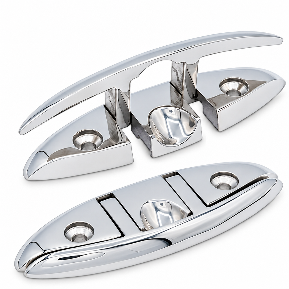 Seachoice 50-30003 Oval Folding Cleat 8" 316 Stainless Steel - Product View