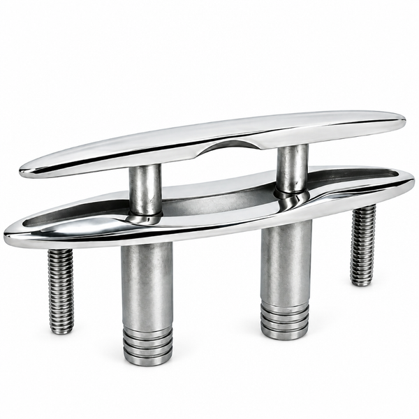 Seachoice 50-30042 Pull-Up Cleat with Studs 5" 316 Stainless Steel - secondary product image
