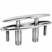 Seachoice 50-30052 Pull-Up Cleat with Studs 6" 316 Stainless Steel - secondary product image