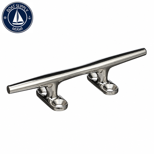 Seachoice 50-30261 Hollow Base Cleat 8" L x 1-1/2" H 316 Stainless Steel