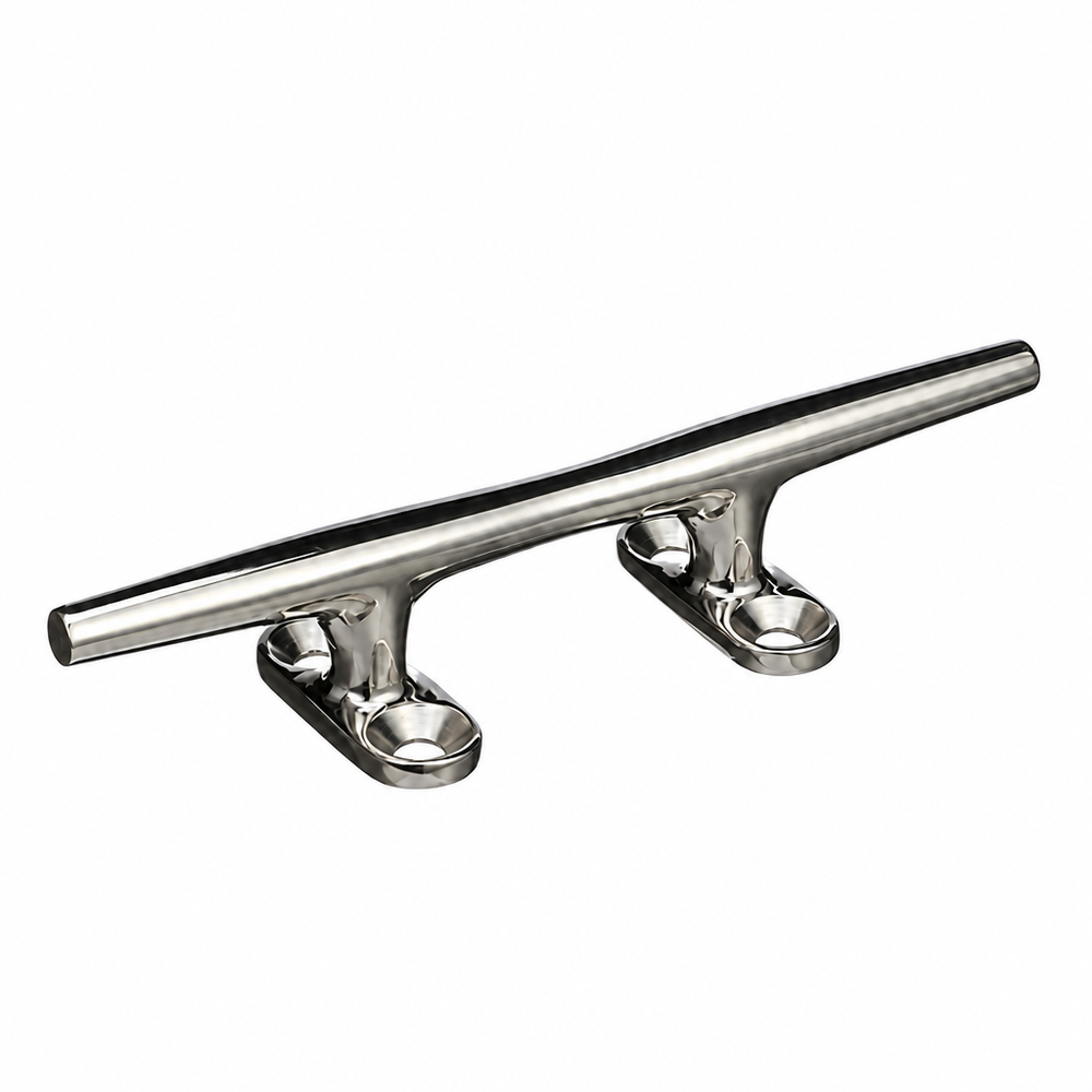 Seachoice 50-30271 Hollow Base Cleat 10" L x 2" H 316 Stainless Steel - Product View