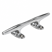 Seachoice 50-30301 Hollow Base Yacht Cleat 5-1/2" L x 1-1/4" H Chrome-plated polished cast brass - Product View