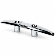 Seachoice 50-30331 Open Base Cleat 6" Chrome Plated Zinc - Product View