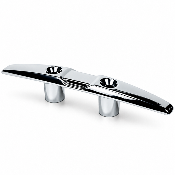 Seachoice 50-30331 Open Base Cleat 6" Chrome Plated Zinc - Product View